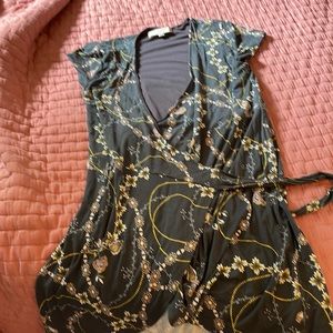 Wraparound shirt sleeved dress from LOFT.